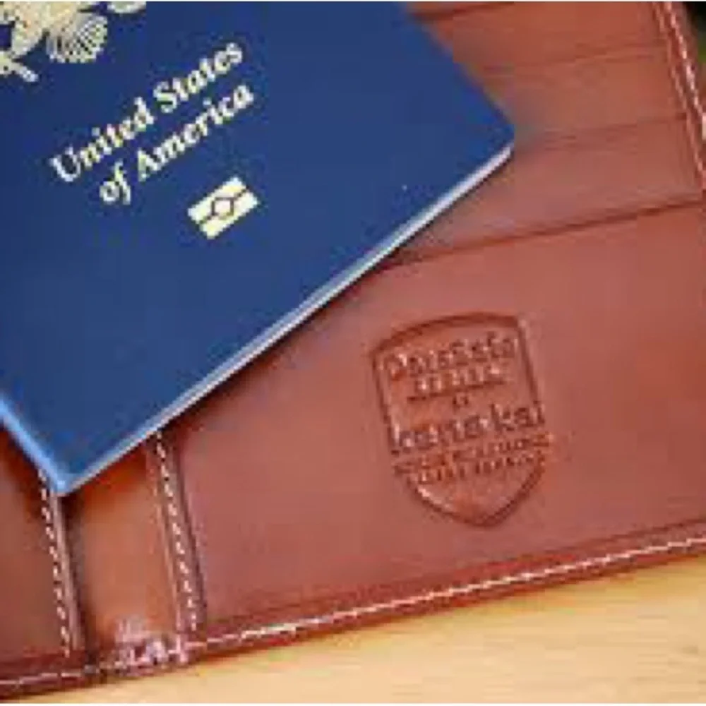 Kena Kai RFID Leather Passport & Card Holder Wallet